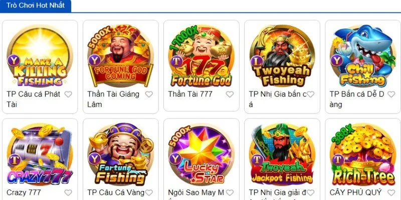 Top trò chơi nổ hũ đổi thưởng phổ biến tại 789Win 